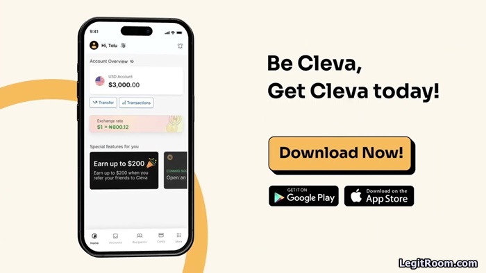 Cleva Banking App: Cleva Sign Up - Cleva USD Banking Download